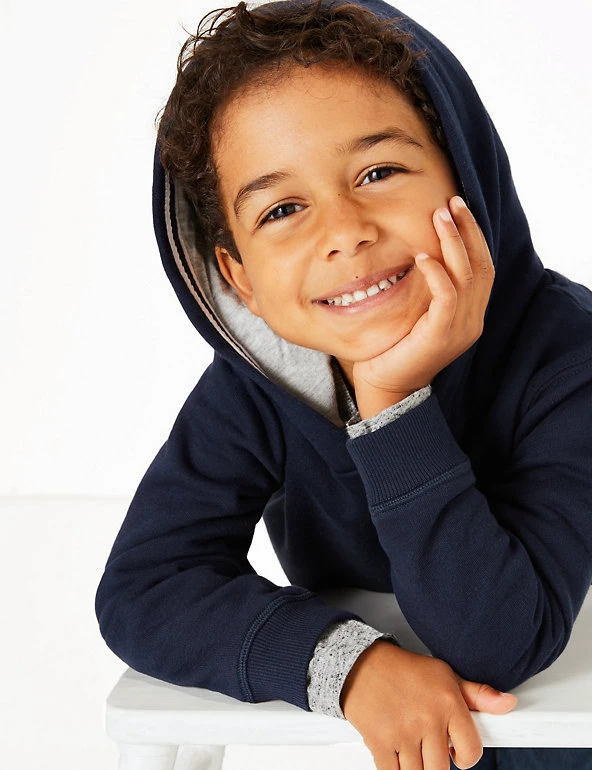 M&S Collection Jumpers Cotton Rich Pullover Hoodies (2-7 Yrs) 25 M&S Collection Jumpers Cotton Rich Pullover Hoodies (2-7 Yrs) - Image 23