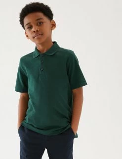 M&S Collection Polo-shirts Unisex Pure Cotton Polo Shirt (2-16 Yrs) -School Uniform Sales Store SD 04 T93 1782 EE X EC 2