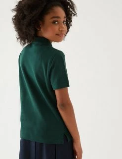 M&S Collection Polo-shirts Unisex Pure Cotton Polo Shirt (2-16 Yrs) -School Uniform Sales Store SD 04 T93 1782 EE X EC 4