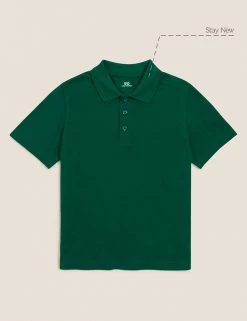M&S Collection Polo-shirts Unisex Pure Cotton Polo Shirt (2-16 Yrs) -School Uniform Sales Store SD 04 T93 1782 EE X EC 90