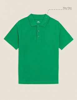 M&S Collection Polo-shirts Unisex Pure Cotton Polo Shirt (2-16 Yrs) -School Uniform Sales Store SD 04 T93 1782 KF X EC 90