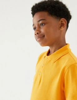 M&S Collection Polo-shirts Unisex Pure Cotton Polo Shirt (2-16 Yrs) -School Uniform Sales Store SD 04 T93 1782 S0 X EC 3