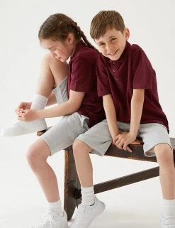 M&S Collection Polo-shirts Unisex Pure Cotton Polo Shirt (2-16 Yrs) -School Uniform Sales Store SD 04 T93 1782 XM X EC 0
