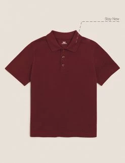 M&S Collection Polo-shirts Unisex Pure Cotton Polo Shirt (2-16 Yrs) -School Uniform Sales Store SD 04 T93 1782 XM X EC 90