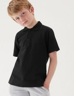 M&S Collection Polo-shirts Unisex Pure Cotton Polo Shirt (2-16 Yrs) -School Uniform Sales Store SD 04 T93 1782 Y0 X EC 2