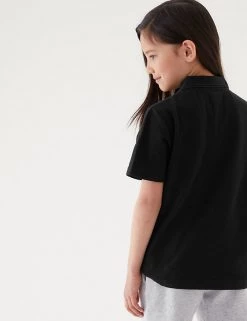 M&S Collection Polo-shirts Unisex Pure Cotton Polo Shirt (2-16 Yrs) -School Uniform Sales Store SD 04 T93 1782 Y0 X EC 3