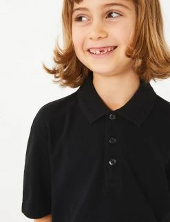 M&S Collection Polo-shirts Unisex Pure Cotton Polo Shirt (2-16 Yrs) -School Uniform Sales Store SD 04 T93 1782 Y0 X EC 4
