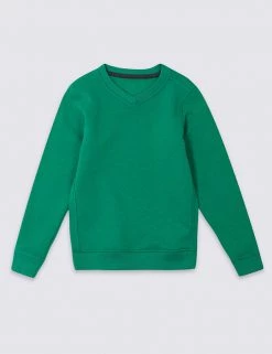 M&S Collection Jumpers Unisex V Neck Sweatshirt (2-16 Yrs) 9 M&S Collection Jumpers Unisex V Neck Sweatshirt (2-16 Yrs) -School Uniform Sales Store SD 04 T93 1811 KF X EC 90