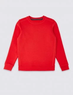 M&S Collection PE Kit Unisex Crew Neck Sweatshirt (2-16 Yrs) -School Uniform Sales Store SD 04 T93 1814 B0 X EC 90