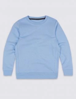 M&S Collection PE Kit Unisex Crew Neck Sweatshirt (2-16 Yrs) -School Uniform Sales Store SD 04 T93 1814 QE X EC 0