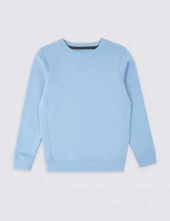 M&S Collection PE Kit Unisex Crew Neck Sweatshirt (2-16 Yrs) -School Uniform Sales Store SD 04 T93 1814 QE X EC 90