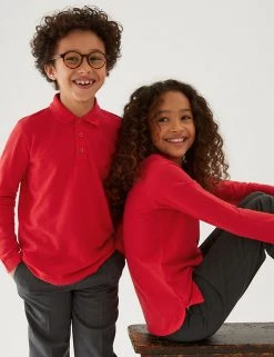 Polo-shirts Unisex Long Sleeve Polo Shirt (2-16 Yrs) 41 Polo-shirts Unisex Long Sleeve Polo Shirt (2-16 Yrs) -School Uniform Sales Store SD 04 T93 2081 B0 X EC 0