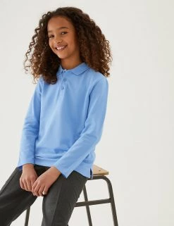 Polo-shirts Unisex Long Sleeve Polo Shirt (2-16 Yrs) 49 Polo-shirts Unisex Long Sleeve Polo Shirt (2-16 Yrs) -School Uniform Sales Store SD 04 T93 2081 QE X EC 1
