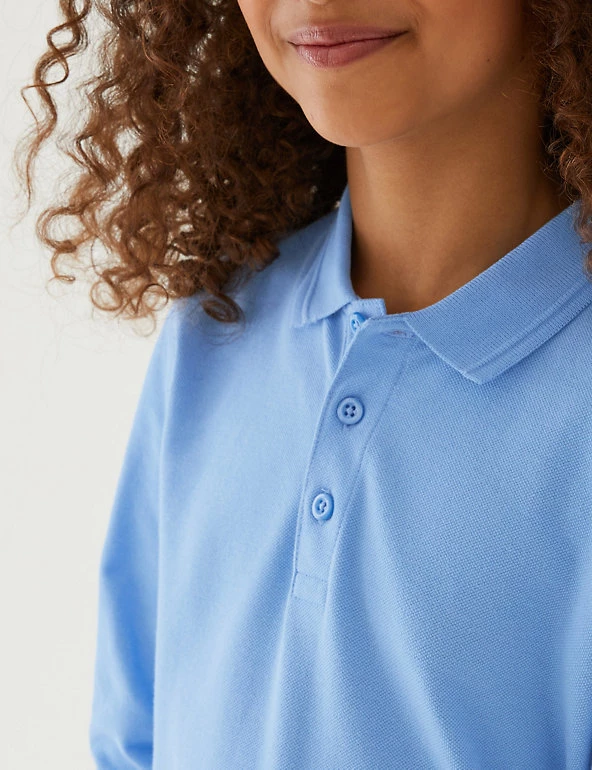 Polo-shirts Unisex Long Sleeve Polo Shirt (2-16 Yrs) 20 Polo-shirts Unisex Long Sleeve Polo Shirt (2-16 Yrs) - Image 18