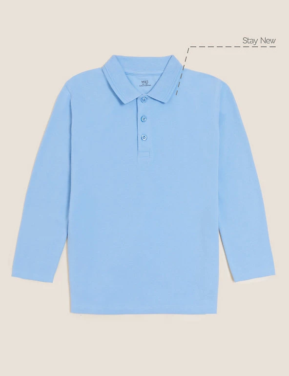 Polo-shirts Unisex Long Sleeve Polo Shirt (2-16 Yrs) 17 Polo-shirts Unisex Long Sleeve Polo Shirt (2-16 Yrs) - Image 15