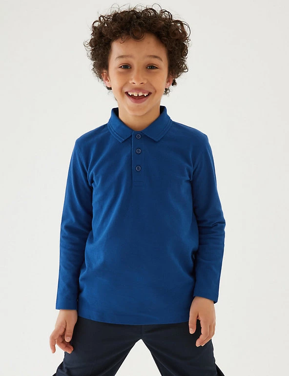 Polo-shirts Unisex Long Sleeve Polo Shirt (2-16 Yrs) 24 Polo-shirts Unisex Long Sleeve Polo Shirt (2-16 Yrs) - Image 22