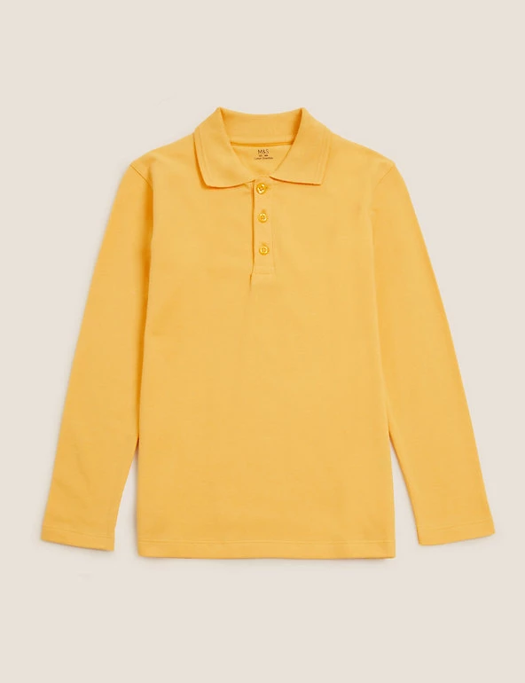 Polo-shirts Unisex Long Sleeve Polo Shirt (2-16 Yrs) 9 Polo-shirts Unisex Long Sleeve Polo Shirt (2-16 Yrs) - Image 7