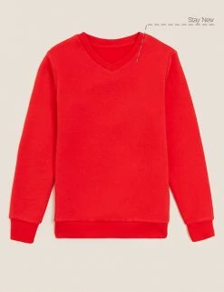 M&S Collection Jumpers Cotton Unisex V-Neck Sweatshirt (2-16 Yrs) 33 M&S Collection Jumpers Cotton Unisex V-Neck Sweatshirt (2-16 Yrs) -School Uniform Sales Store SD 04 T93 2275 B0 X EC 90