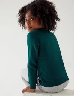 M&S Collection Jumpers Cotton Unisex V-Neck Sweatshirt (2-16 Yrs) 51 M&S Collection Jumpers Cotton Unisex V-Neck Sweatshirt (2-16 Yrs) -School Uniform Sales Store SD 04 T93 2275 EE X EC 3
