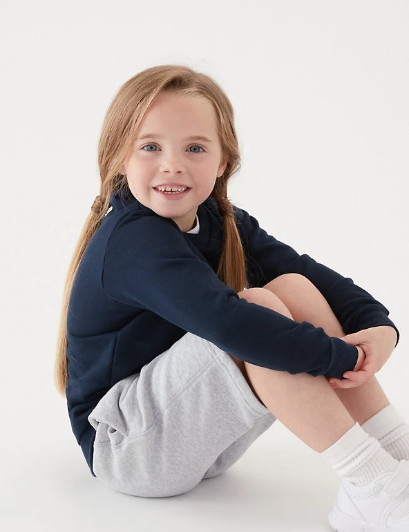 M&S Collection Jumpers Cotton Unisex V-Neck Sweatshirt (2-16 Yrs) 21 M&S Collection Jumpers Cotton Unisex V-Neck Sweatshirt (2-16 Yrs) - Image 19