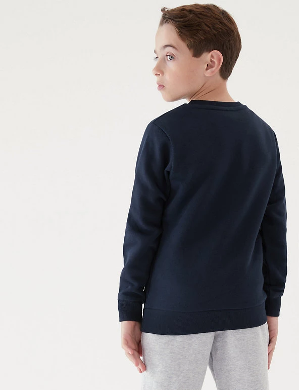 M&S Collection Jumpers Cotton Unisex V-Neck Sweatshirt (2-16 Yrs) 22 M&S Collection Jumpers Cotton Unisex V-Neck Sweatshirt (2-16 Yrs) - Image 20