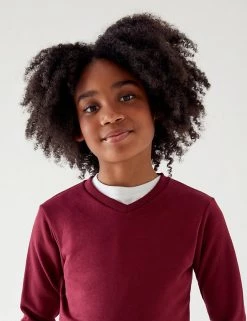 M&S Collection Jumpers Cotton Unisex V-Neck Sweatshirt (2-16 Yrs) 30 M&S Collection Jumpers Cotton Unisex V-Neck Sweatshirt (2-16 Yrs) -School Uniform Sales Store SD 04 T93 2275 XM X EC 2