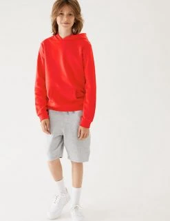 M&S Collection Jumpers Unisex Cotton Hooded Sweatshirt (2-18 Yrs) -School Uniform Sales Store SD 04 T93 2276 B0 X EC 1