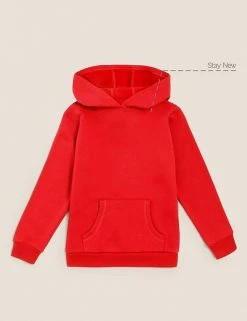 M&S Collection Jumpers Unisex Cotton Hooded Sweatshirt (2-18 Yrs) -School Uniform Sales Store SD 04 T93 2276 B0 X EC 90