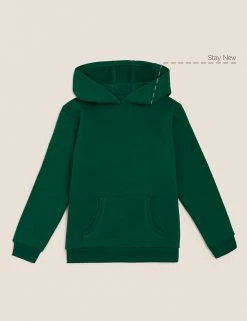 M&S Collection Jumpers Unisex Cotton Hooded Sweatshirt (2-18 Yrs) -School Uniform Sales Store SD 04 T93 2276 EE X EC 90
