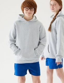 M&S Collection Jumpers Unisex Cotton Hooded Sweatshirt (2-18 Yrs) -School Uniform Sales Store SD 04 T93 2276 UT X EC 0