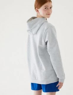 M&S Collection Jumpers Unisex Cotton Hooded Sweatshirt (2-18 Yrs) -School Uniform Sales Store SD 04 T93 2276 UT X EC 3
