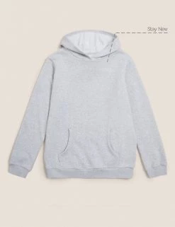 M&S Collection Jumpers Unisex Cotton Hooded Sweatshirt (2-18 Yrs) -School Uniform Sales Store SD 04 T93 2276 UT X EC 90
