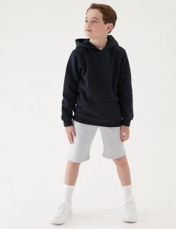 M&S Collection Jumpers Unisex Cotton Hooded Sweatshirt (2-18 Yrs) -School Uniform Sales Store SD 04 T93 2276 Y0 X EC 2