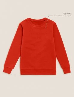 M&S Collection Jumpers School Unisex Cotton Regular Fit Sweatshirt (2-16 Yrs) -School Uniform Sales Store SD 04 T93 2278 B0 X EC 90