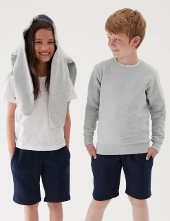 M&S Collection Jumpers School Unisex Cotton Regular Fit Sweatshirt (2-16 Yrs) -School Uniform Sales Store SD 04 T93 2278 UT X EC 0