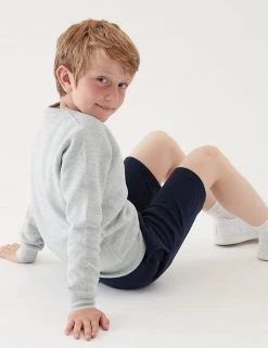 M&S Collection Jumpers School Unisex Cotton Regular Fit Sweatshirt (2-16 Yrs) -School Uniform Sales Store SD 04 T93 2278 UT X EC 3