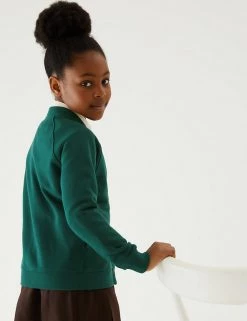 M&S Collection Cardigans Girls' Cotton Regular Fit School Cardigan (2-16 Yrs) -School Uniform Sales Store SD 04 T93 2279 EE X EC 2