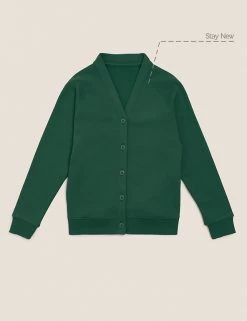 M&S Collection Cardigans Girls' Cotton Regular Fit School Cardigan (2-16 Yrs) -School Uniform Sales Store SD 04 T93 2279 EE X EC 90