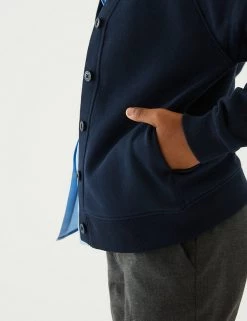 M&S Collection Cardigans Girls' Cotton Regular Fit School Cardigan (2-16 Yrs) -School Uniform Sales Store SD 04 T93 2279 F3 X EC 1