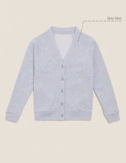 M&S Collection Cardigans Girls' Cotton Regular Fit School Cardigan (2-16 Yrs) -School Uniform Sales Store SD 04 T93 2279 UT X EC 90