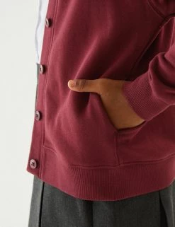 M&S Collection Cardigans Girls' Cotton Regular Fit School Cardigan (2-16 Yrs) -School Uniform Sales Store SD 04 T93 2279 XM X EC 1