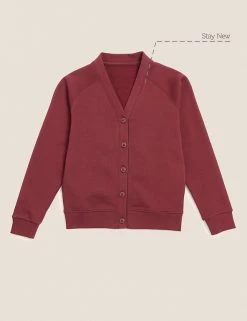 M&S Collection Cardigans Girls' Cotton Regular Fit School Cardigan (2-16 Yrs) -School Uniform Sales Store SD 04 T93 2279 XM X EC 90