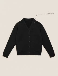 M&S Collection Cardigans Girls' Cotton Regular Fit School Cardigan (2-16 Yrs) -School Uniform Sales Store SD 04 T93 2279 Y0 X EC 90