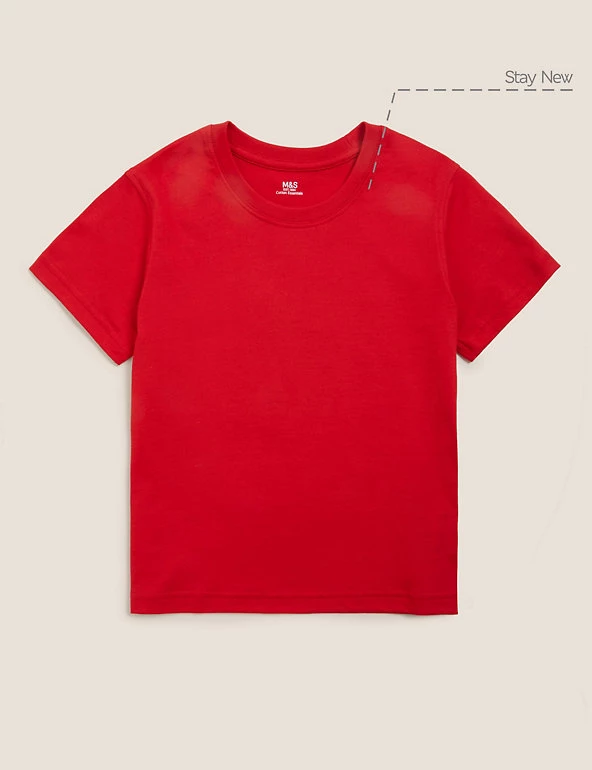 M&S Collection PE Kit Unisex Pure Cotton T-Shirt (2-16 Yrs) 4 M&S Collection PE Kit Unisex Pure Cotton T-Shirt (2-16 Yrs) - Image 2