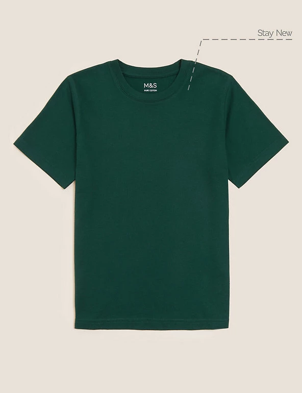 M&S Collection PE Kit Unisex Pure Cotton T-Shirt (2-16 Yrs) 63 M&S Collection PE Kit Unisex Pure Cotton T-Shirt (2-16 Yrs) - Image 61