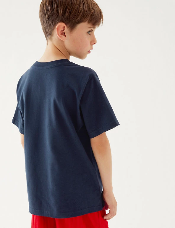 M&S Collection PE Kit Unisex Pure Cotton T-Shirt (2-16 Yrs) 51 M&S Collection PE Kit Unisex Pure Cotton T-Shirt (2-16 Yrs) - Image 49