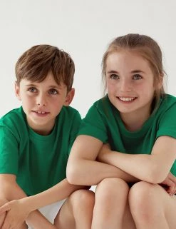 M&S Collection PE Kit Unisex Pure Cotton T-Shirt (2-16 Yrs) 115 M&S Collection PE Kit Unisex Pure Cotton T-Shirt (2-16 Yrs) -School Uniform Sales Store SD 04 T93 2760 KF X EC 0