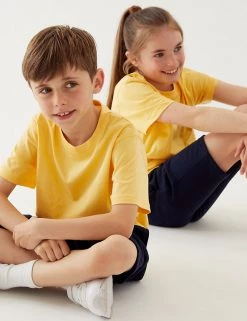 M&S Collection PE Kit Unisex Pure Cotton T-Shirt (2-16 Yrs) 84 M&S Collection PE Kit Unisex Pure Cotton T-Shirt (2-16 Yrs) -School Uniform Sales Store SD 04 T93 2760 R0 X EC 0