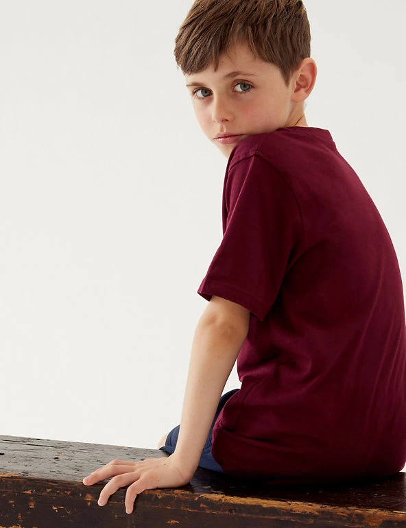 M&S Collection PE Kit Unisex Pure Cotton T-Shirt (2-16 Yrs) 12 M&S Collection PE Kit Unisex Pure Cotton T-Shirt (2-16 Yrs) - Image 10