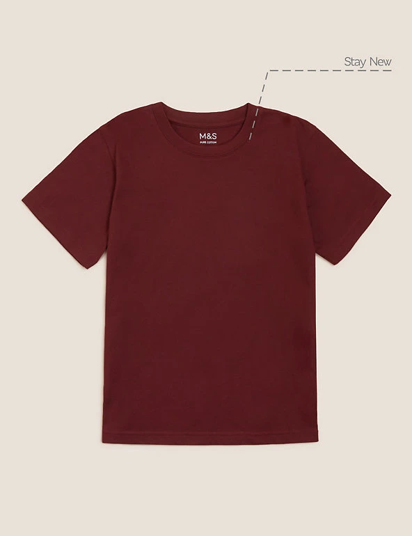 M&S Collection PE Kit Unisex Pure Cotton T-Shirt (2-16 Yrs) 9 M&S Collection PE Kit Unisex Pure Cotton T-Shirt (2-16 Yrs) - Image 7